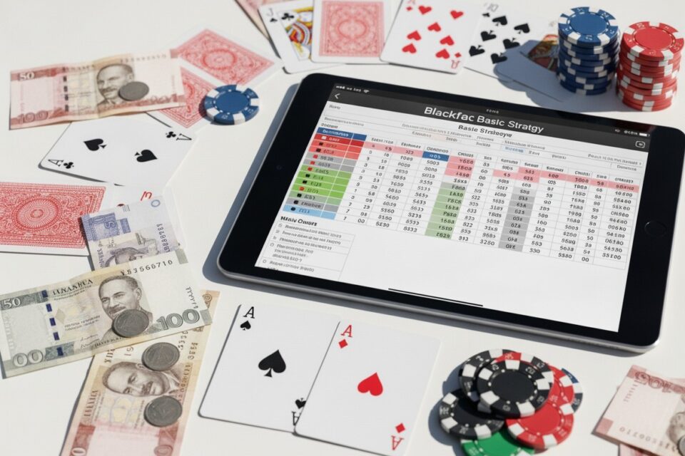Basic Strategy Chart for Online Blackjack in Ghana
